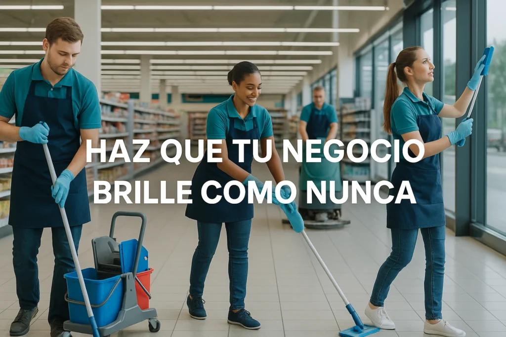 cabecera limpieza comercial supermercado