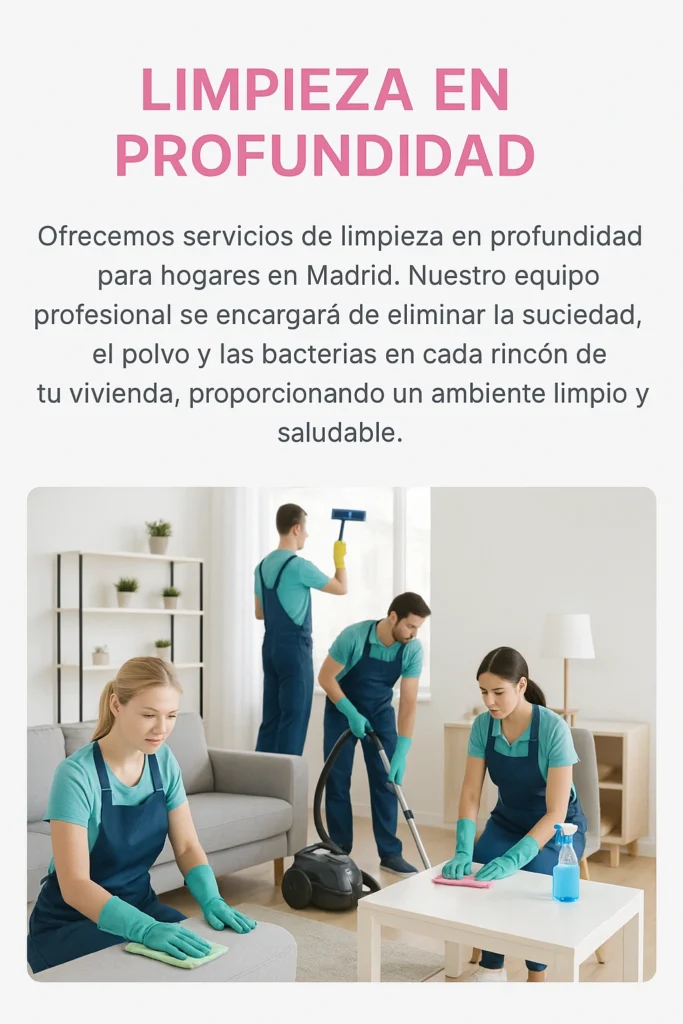 limpieza en profundidad